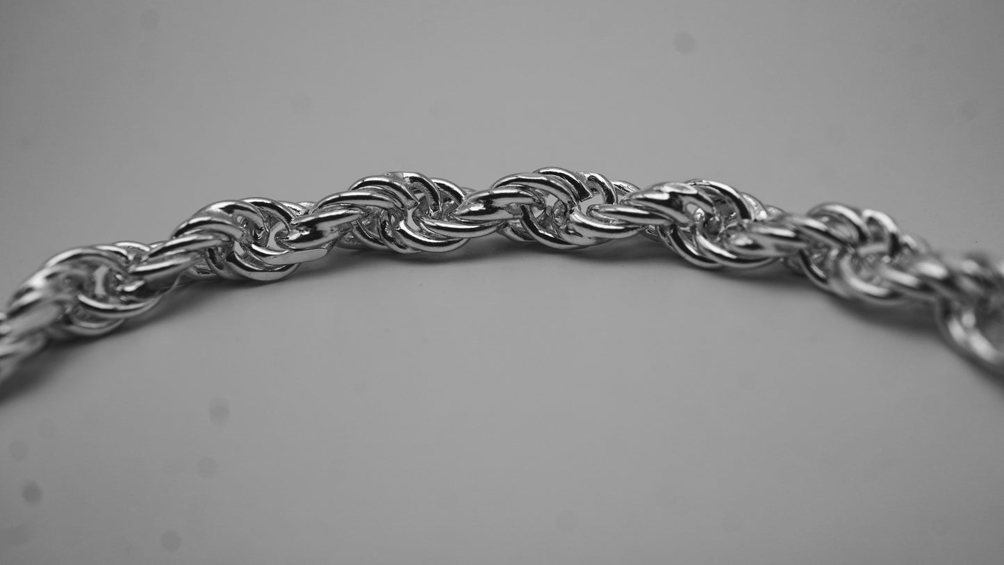 Silver Rope Bracelet